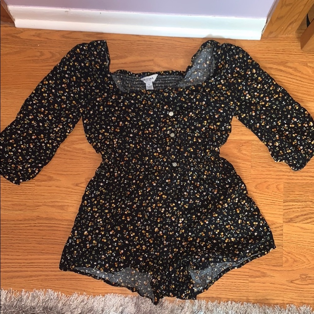 Floral Half Sleeved Romper